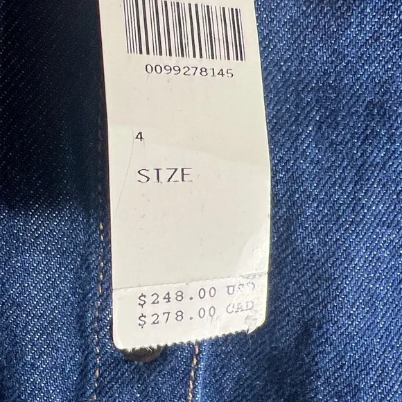 REFORMATION ARELLA DENIM MINI DRESS NWT size 4 10 12